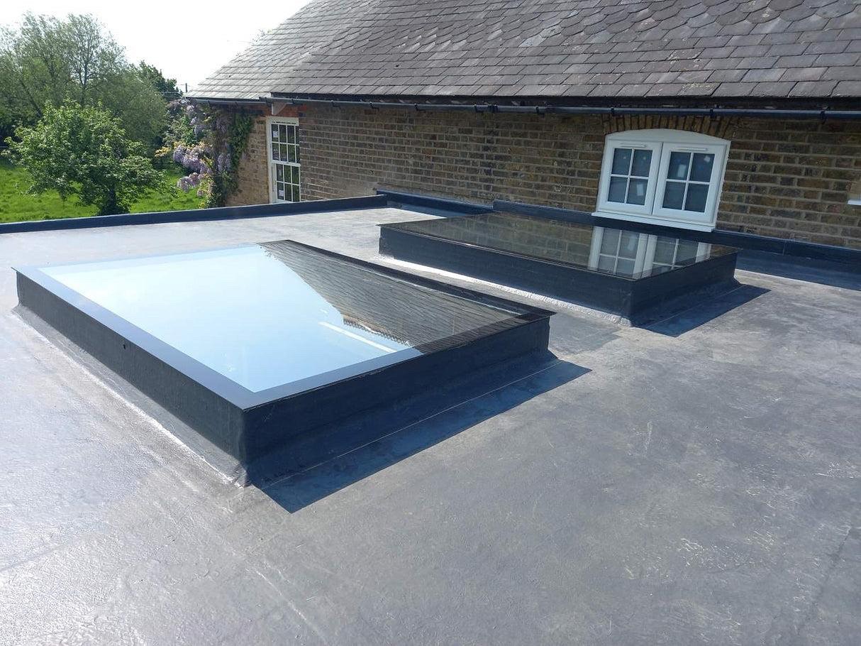Flat roof with rooflight installed by Alliance Roofing London